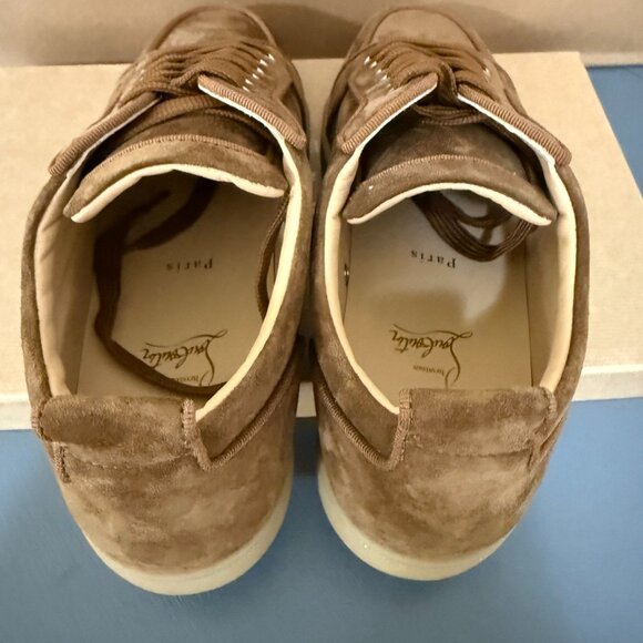 Christian Louboutin 3180608 Men's Suede Rantulow Orlato Flat Veau Velours sz 44 - Picture 11 of 14